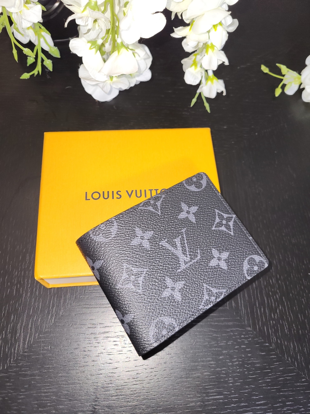 Louis Vuitton Men's Monogram Canvas Multiple Wallet - Black/Gray